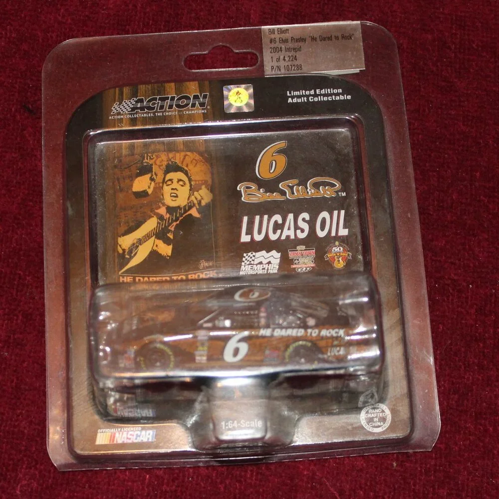 Action 1:64 Scale Stock Car  6 Bill Elliott Lucas Oil Elvis 